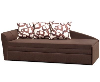 Canapea extensibilă, maro, model stânga, LAOS