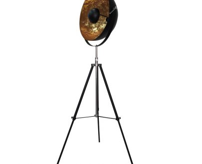 Lampă de podea, negru/auriu, JADE TYP 6 8008-18A