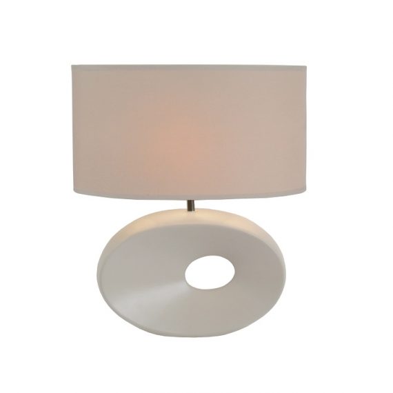 Lampă pe picior ceramică, alb, QENNY TYP 9 AT09115