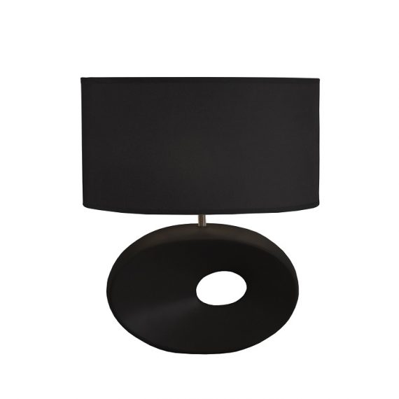 Lampă pe picior ceramică, negru, QENNY TYP 10 AT09115