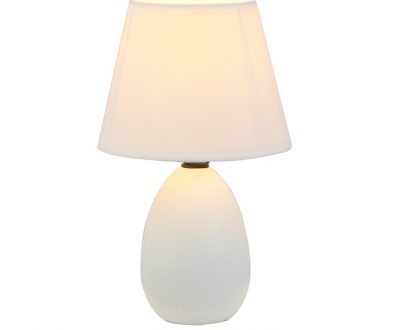 Lampă pe picior ceramică, alb, QENNY TYP 12 AT09350
