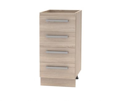 Cabinet inferior cu 4 sertare, stejar sonoma, NOVA PLUS NOPL-055-0S