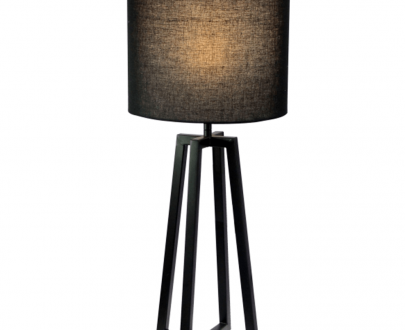 Lampă de masă, negru, QENNY 15