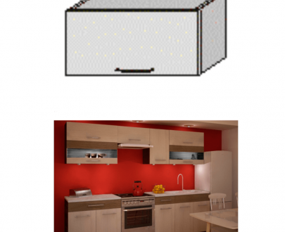 Dulap bucătărie, rigoleto dark+light/wenge, JURA NEW IA OG-60